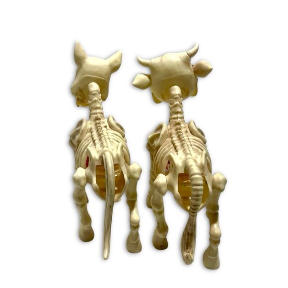 Skeleton Farm Halloween Decor Skeleton Cow & Skeleton Pony Statue. NEW! NWT! - Picture 6 of 8
